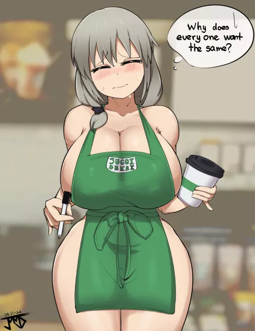 Mama Tsuki Uzaki is ready to take your order now.
