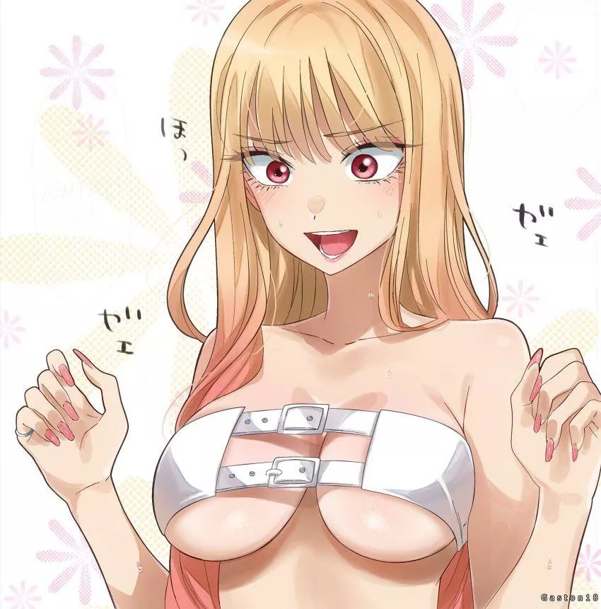 Marin Putting Her Costume On
