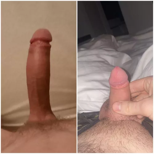 Me vs. @Top_Cake_6180 compared 😁 Massive size difference between us, he's small in comparison