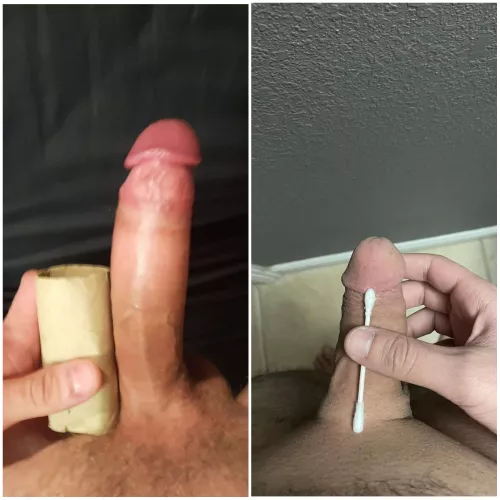 Me vs. u/bondiare compared 😁 His dick is not even close to my size