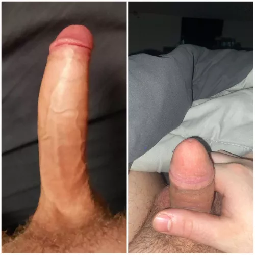 Me vs. u/Daddyms845 compared 😁 His tiny size really does not compete against mine at all