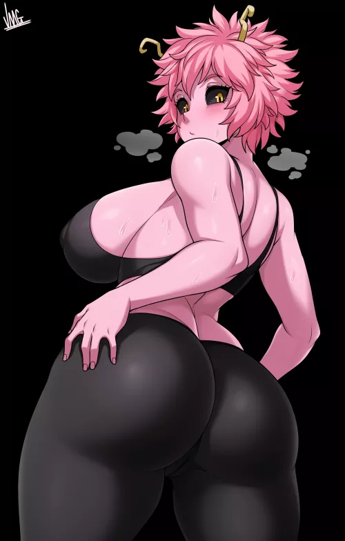 Mina worked up a bit of a sweat didn't she?