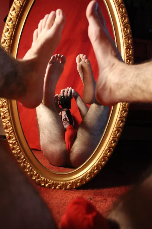 Mirror, mirror, on the wall, who’s going to eat this hairy mass ass?