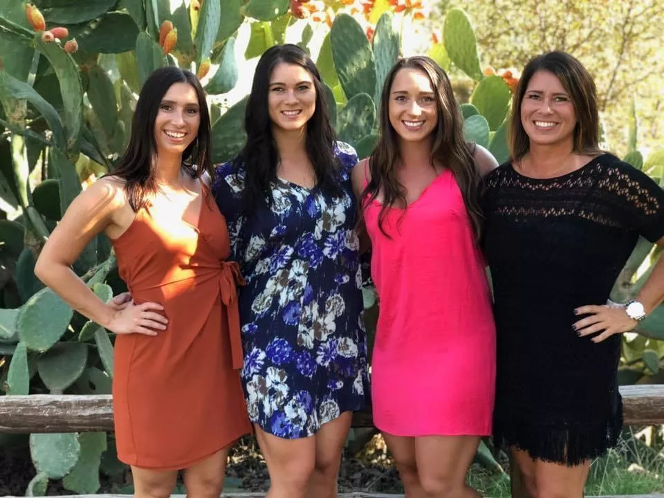 Mom and her daughters