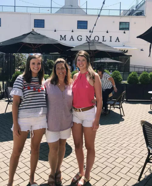 Mom + daughters (23, 46, 21)