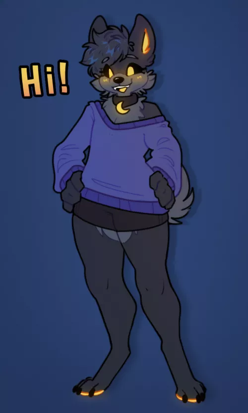 Moon shiba says hi! [OC]