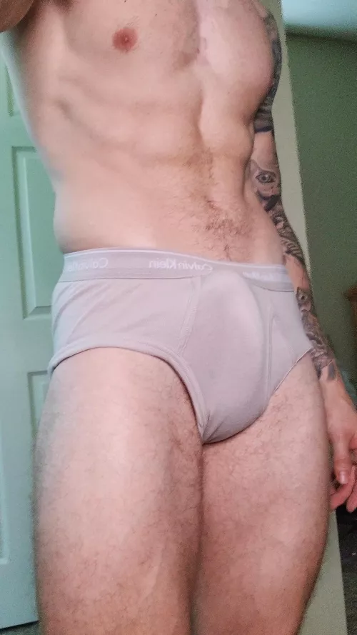 Morning wood in my work attire