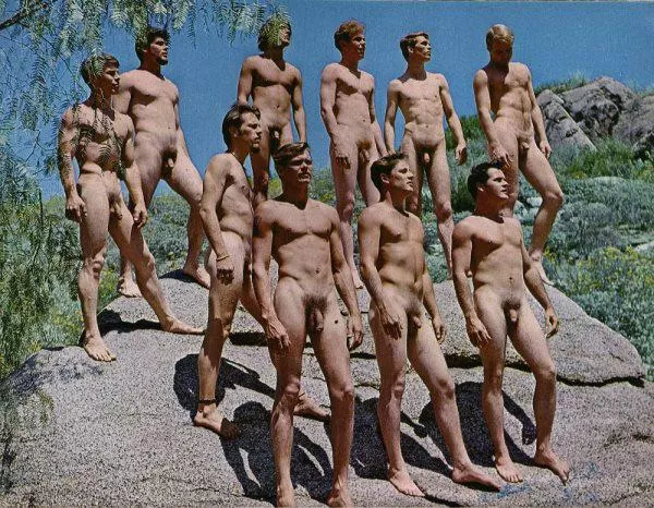 “Muscular guys outdoors” …