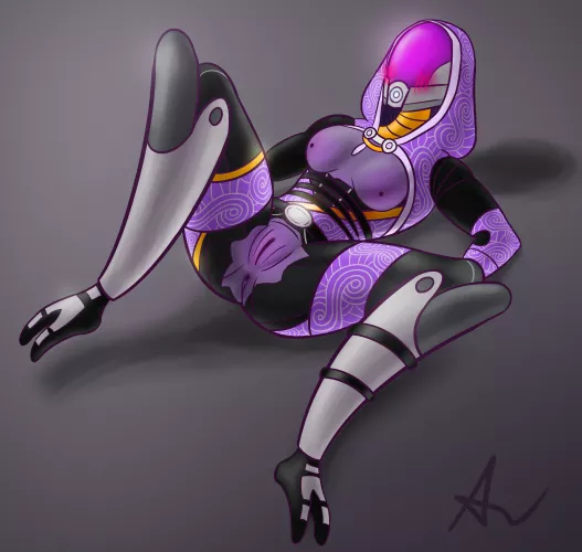 My art/sketch with drunk Tali (By me)