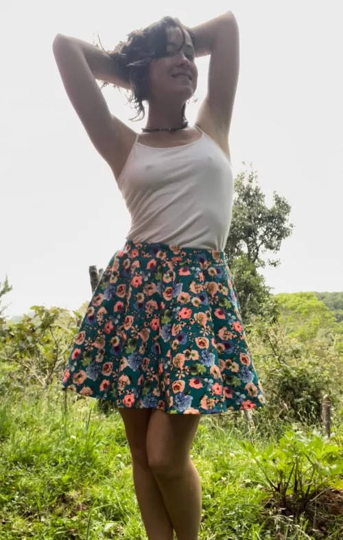 My braless spring look [F]