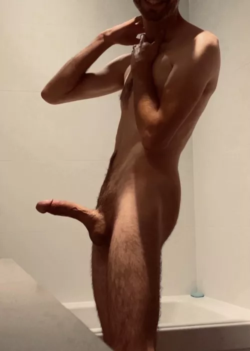 My cock is always hard before I shower