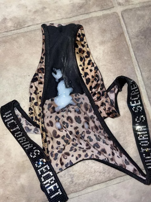 My cum on top of hers.