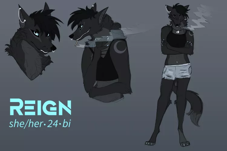 My first attempt at drawing a furry character!! Would love feedback/constructive criticism.