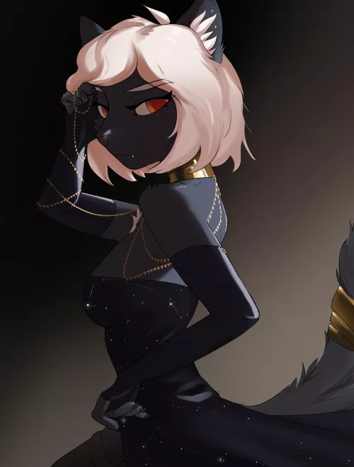 my first OC, agent nithri (@Jesterwing)