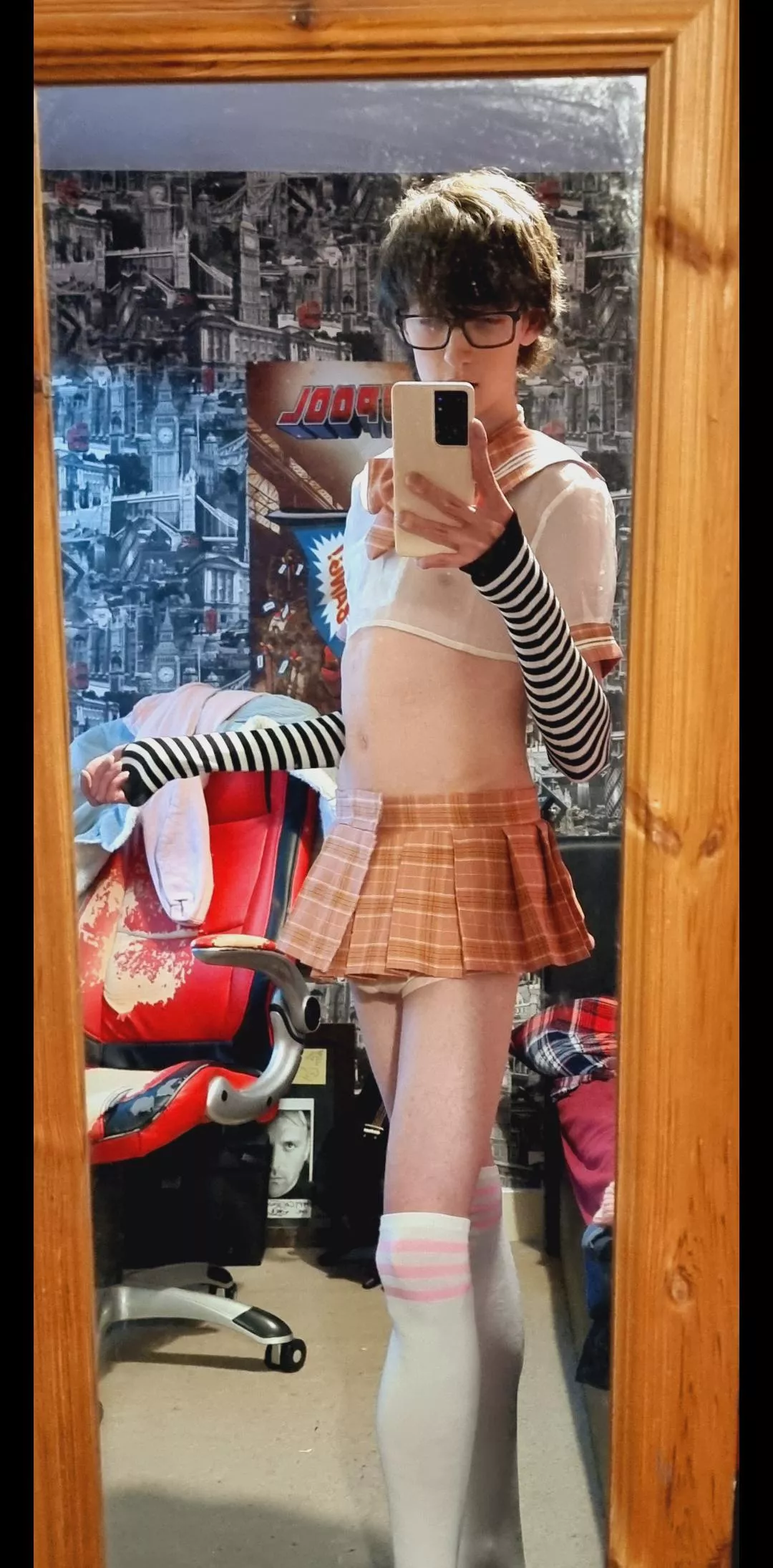 My first time wearing a skirt 🥰