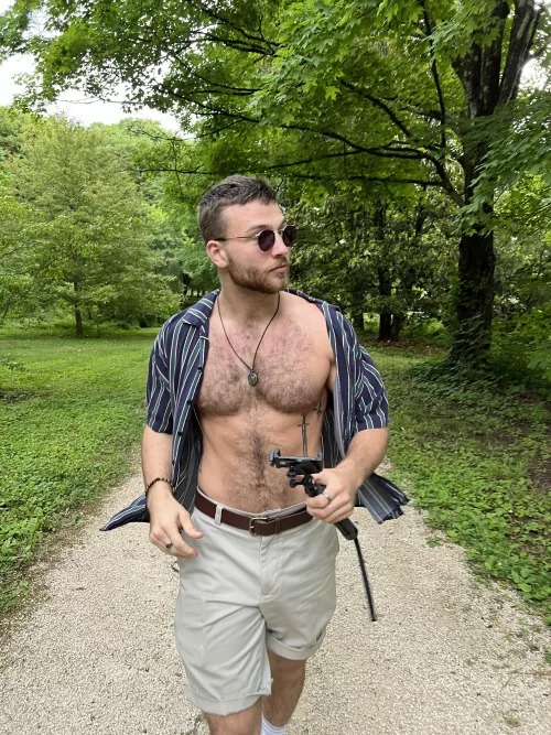 My girl likes the hair on my chest thank you very much