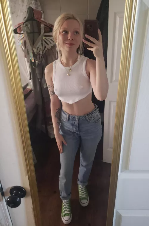 My hard nipples are an essential part of my outfit