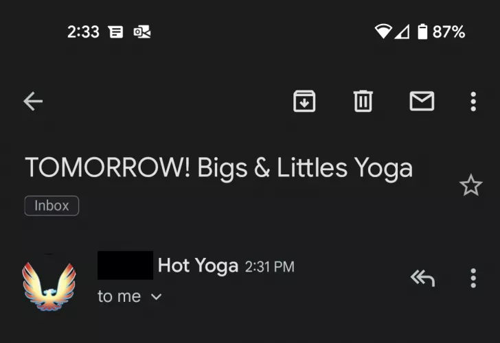 My local yoga studio is toying with my emotions
