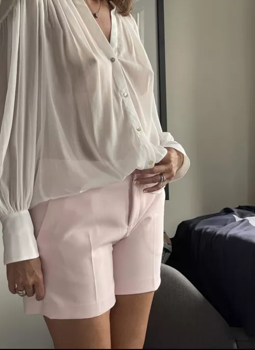 My over 50 wife on our way to hotel bar