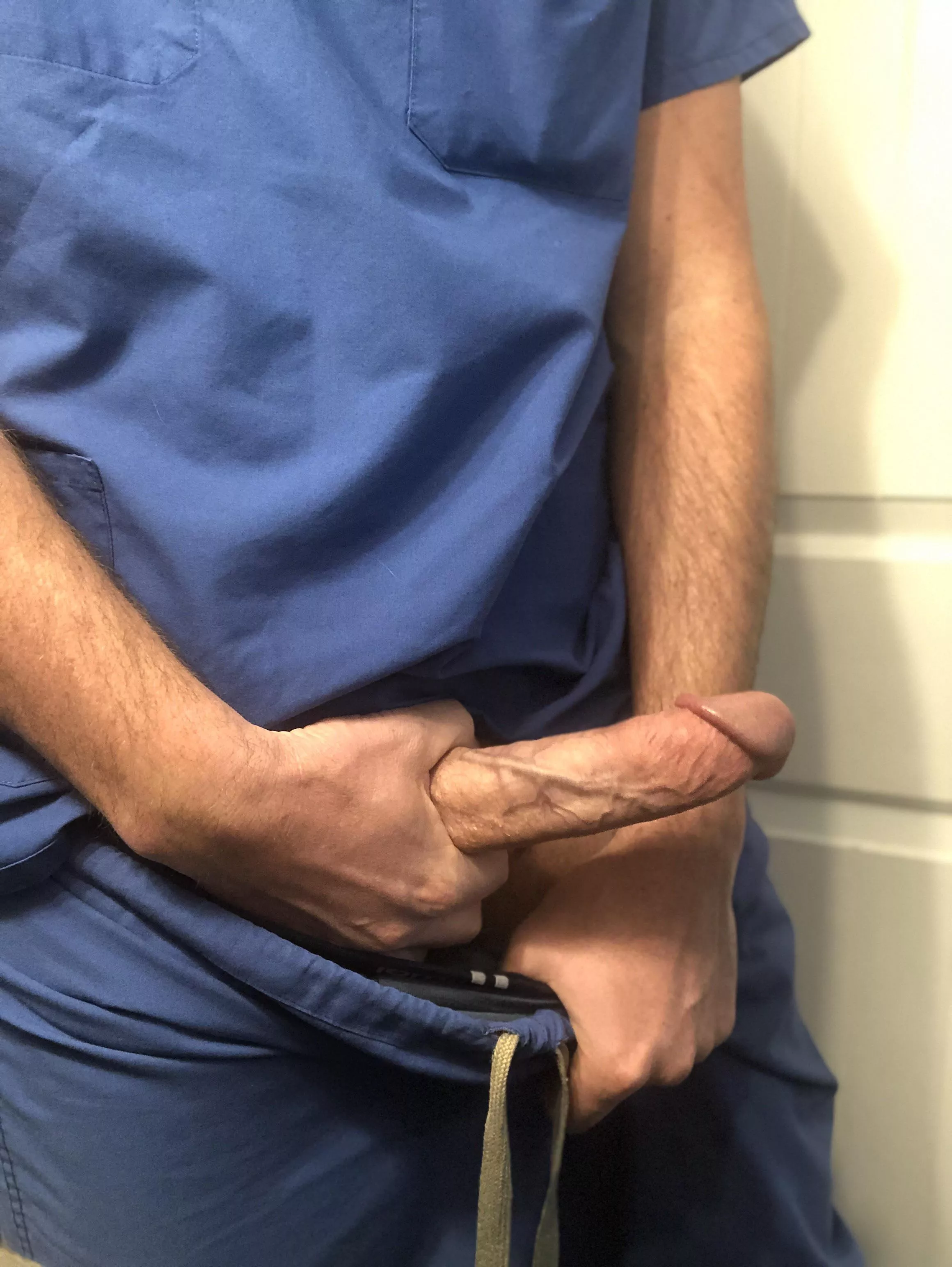 My scrub pants untied…oops