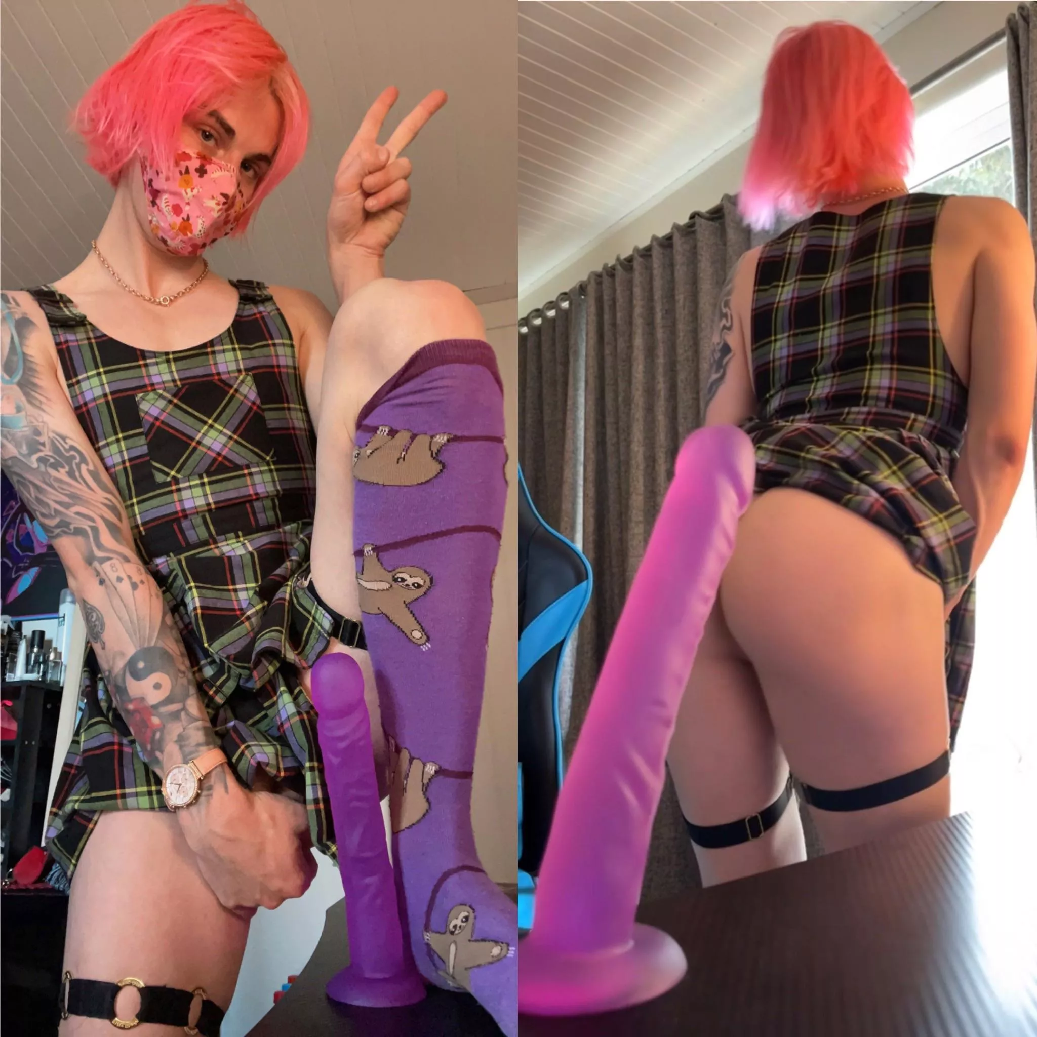 my socks match my new dildo 💁🏻‍♀️