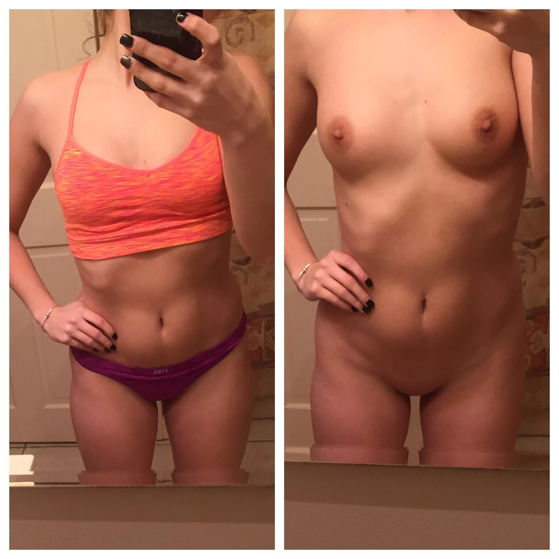 My teen body post-workout and pre-shower 💕