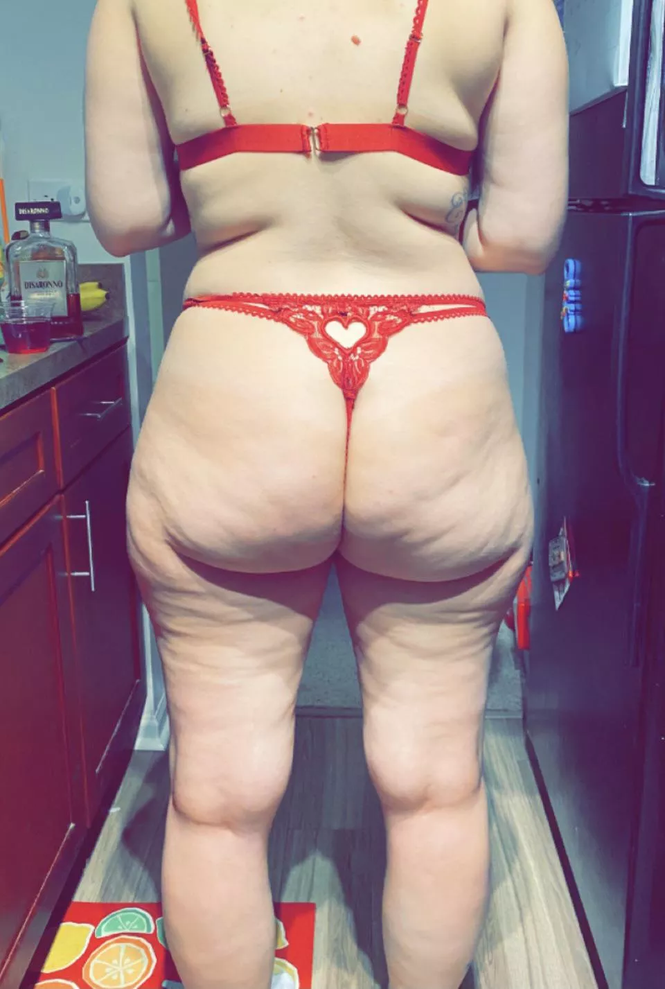 My wife wanted to share her new thong, what do you think?