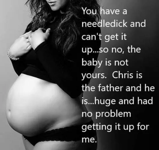 My wife’s explanation when I confronted her about being pregnant by another man