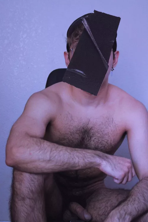 My workout bench is my favorite place to be naked at now