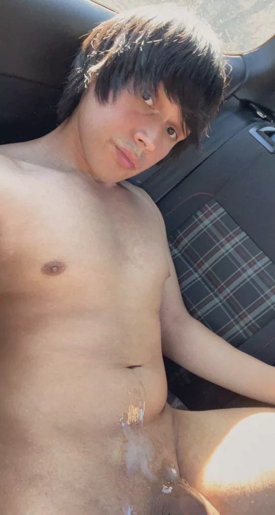 Naked in the car 😛