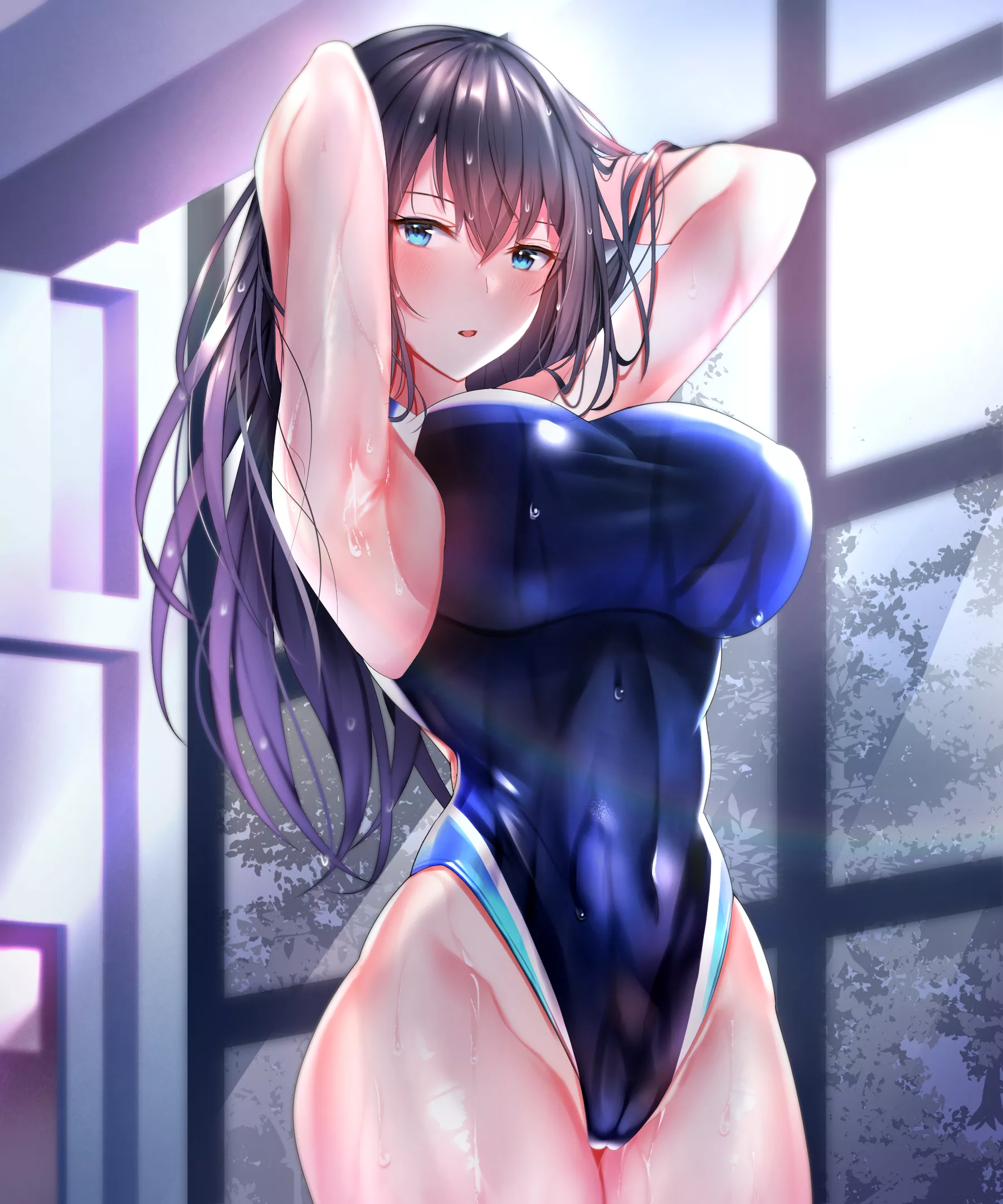 Natsuki Kato All Wet Arms Up Swimmer (Yuyu) [Hame X Tore]