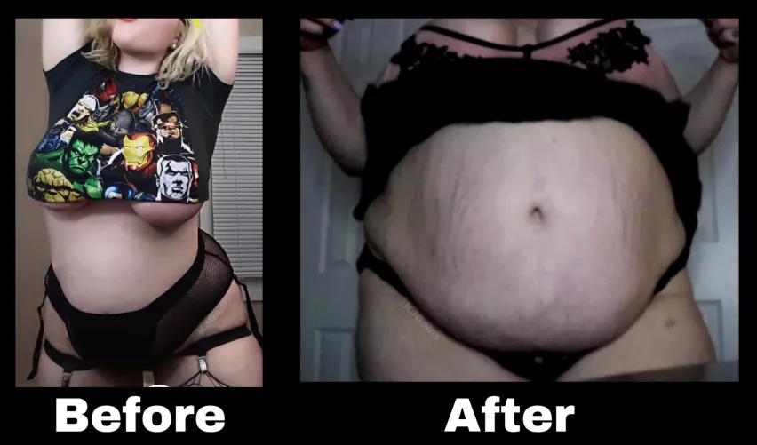 Nearly 1/3 of goal size? Is it supposed to be this easy to sit around and give my greedy tummy every last calorie and fat it wants? Fine! You talked me into it.