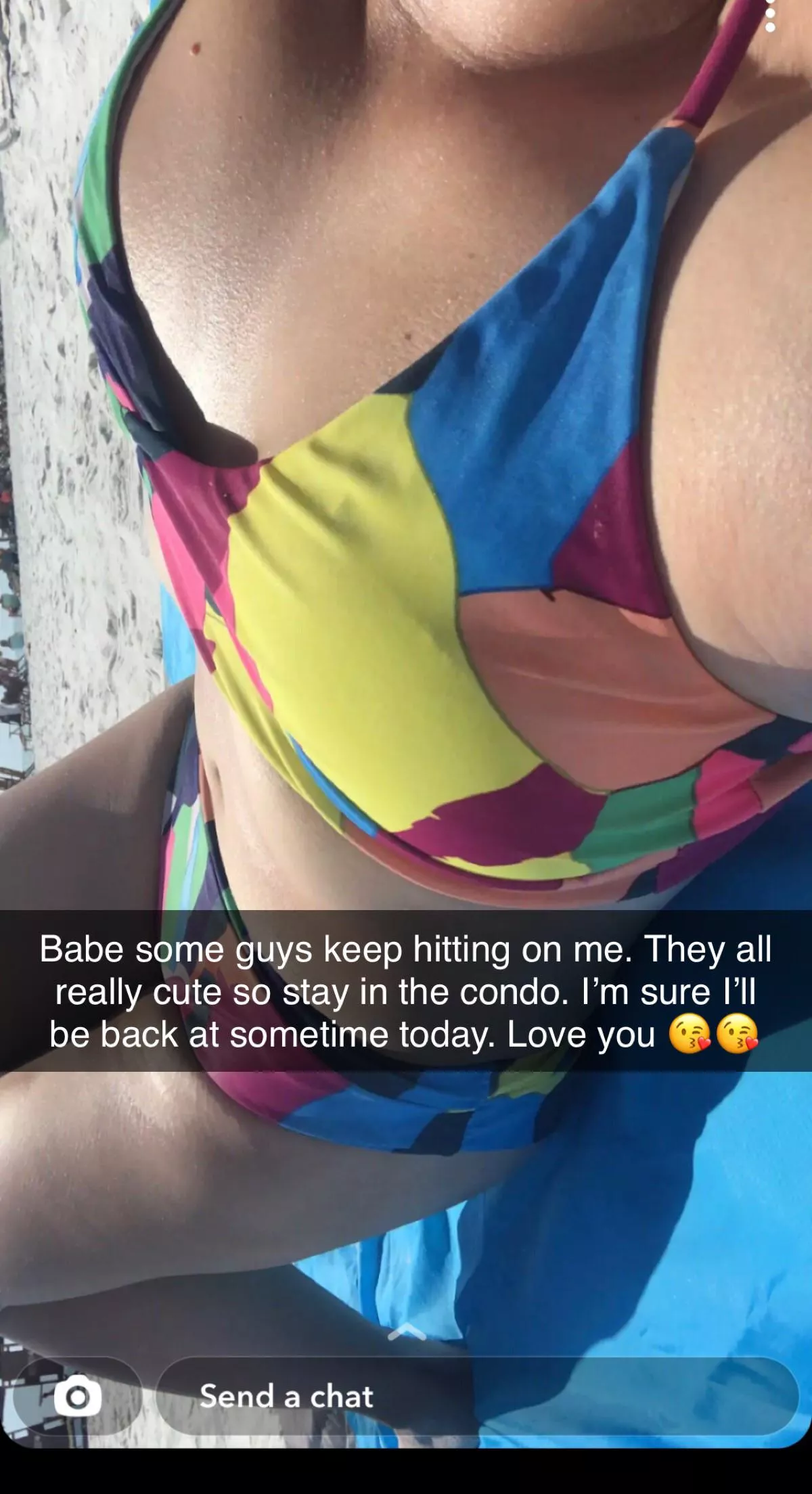 Needless to say she didn’t come back until the next morning well used.