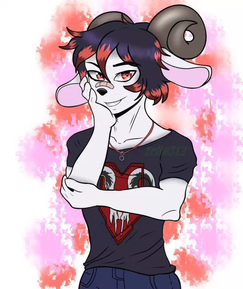 New commission done! This time a half body draw of the OC of a discord user :D hope you guys like it (Art made by Zelfos312)