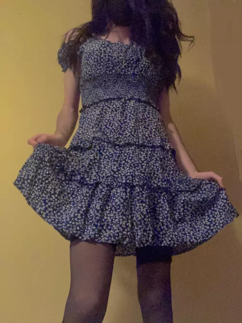 New dress. What do you think? I know I need to work on my poses