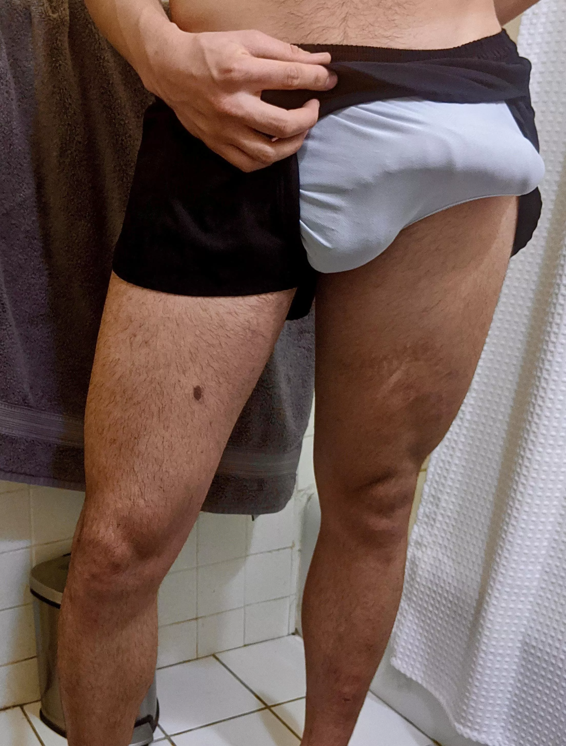 No one knows what I’m hiding under these short shorts