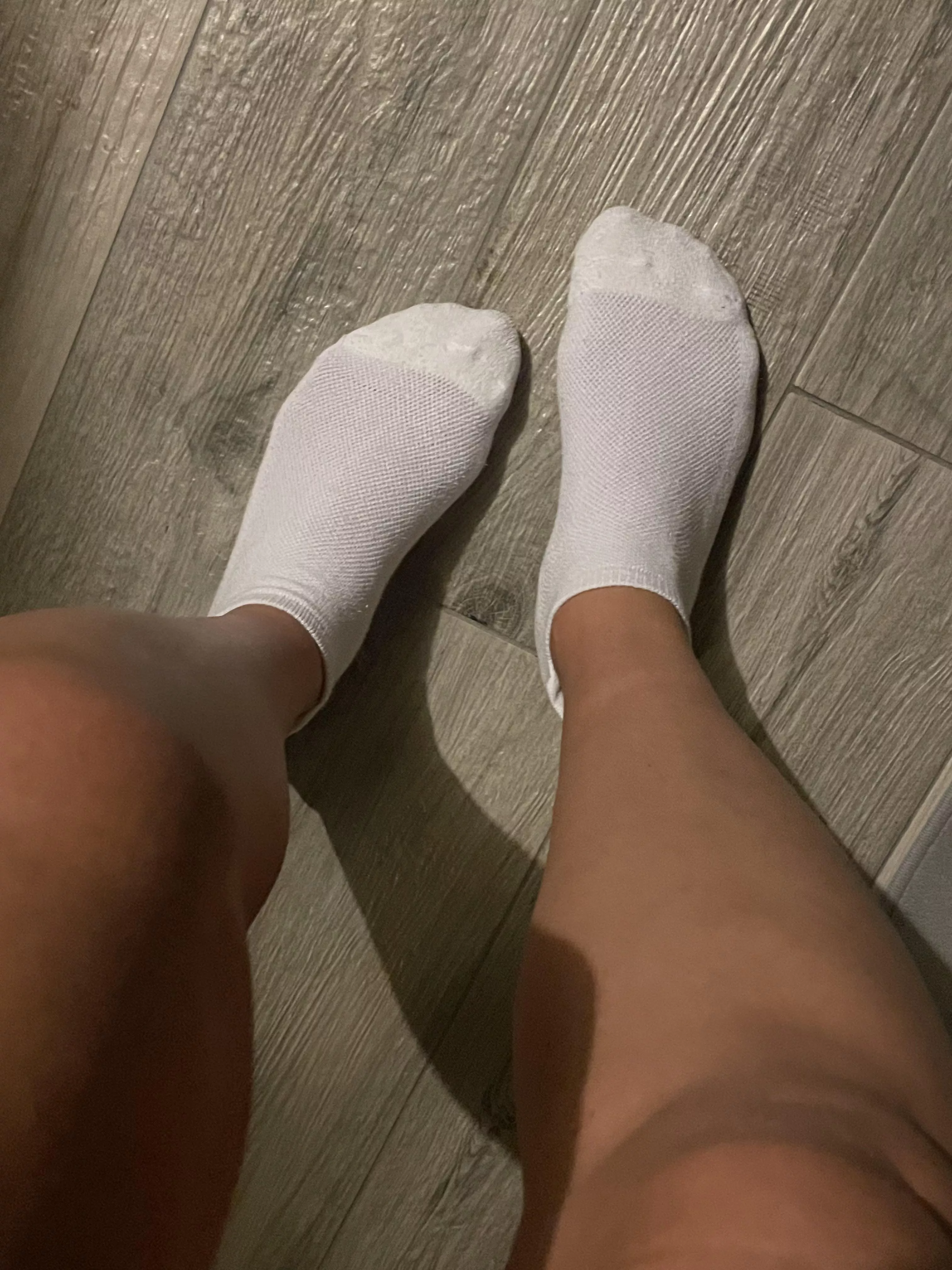 Nothing like basic white ankle socks.