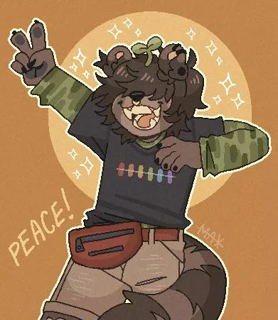 (oc) racc fursona 🦝✨🌱
