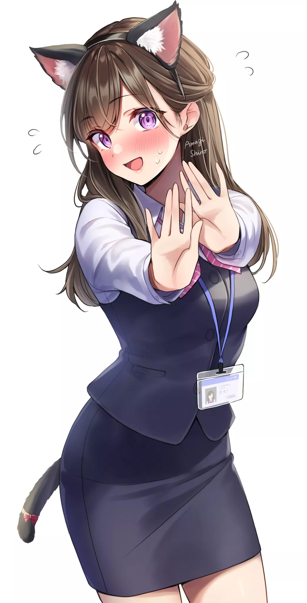 Office girl neko