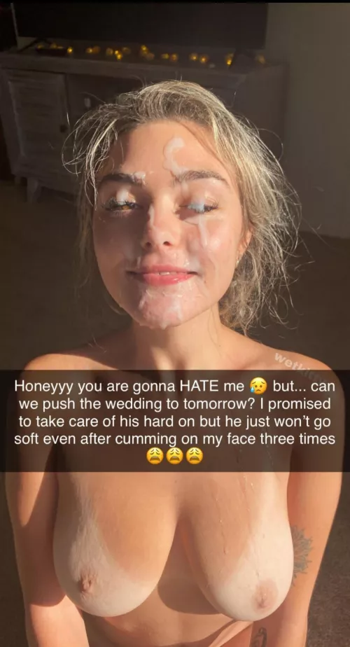 Oh honey , he just did your makeup for our marriage , come on stage with that makeup, let's marry then spend our wedding night with him 💝