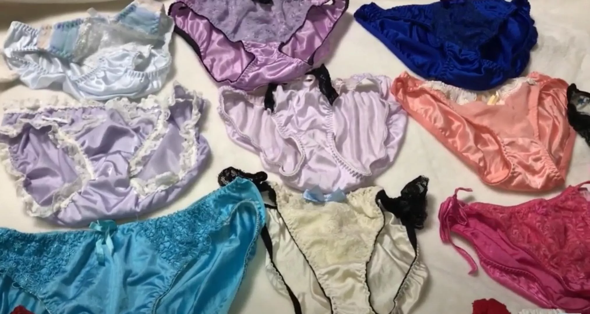 OMG did i panty raid on my sexy neighbor! Look at these erectifying satin panties and bras I can rub my dick and fuck! So pervy! 👙😝 OMG did i panty raid on my sexy neighbor! Look at these erectifying satin panties and bras I can rub my dick and fuck! So pervy! 👙😝