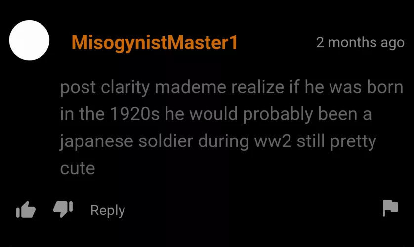 On a video of a Japanese femboy...