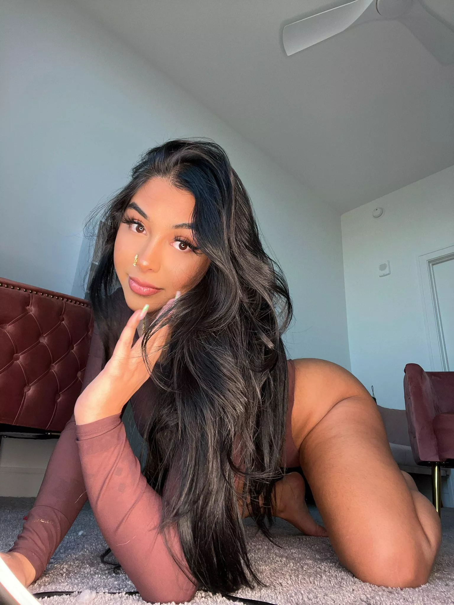 On my knees 😏