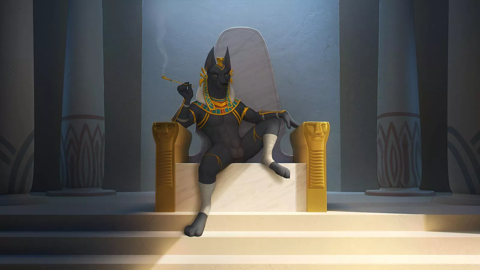 On the throne (Zaush)
