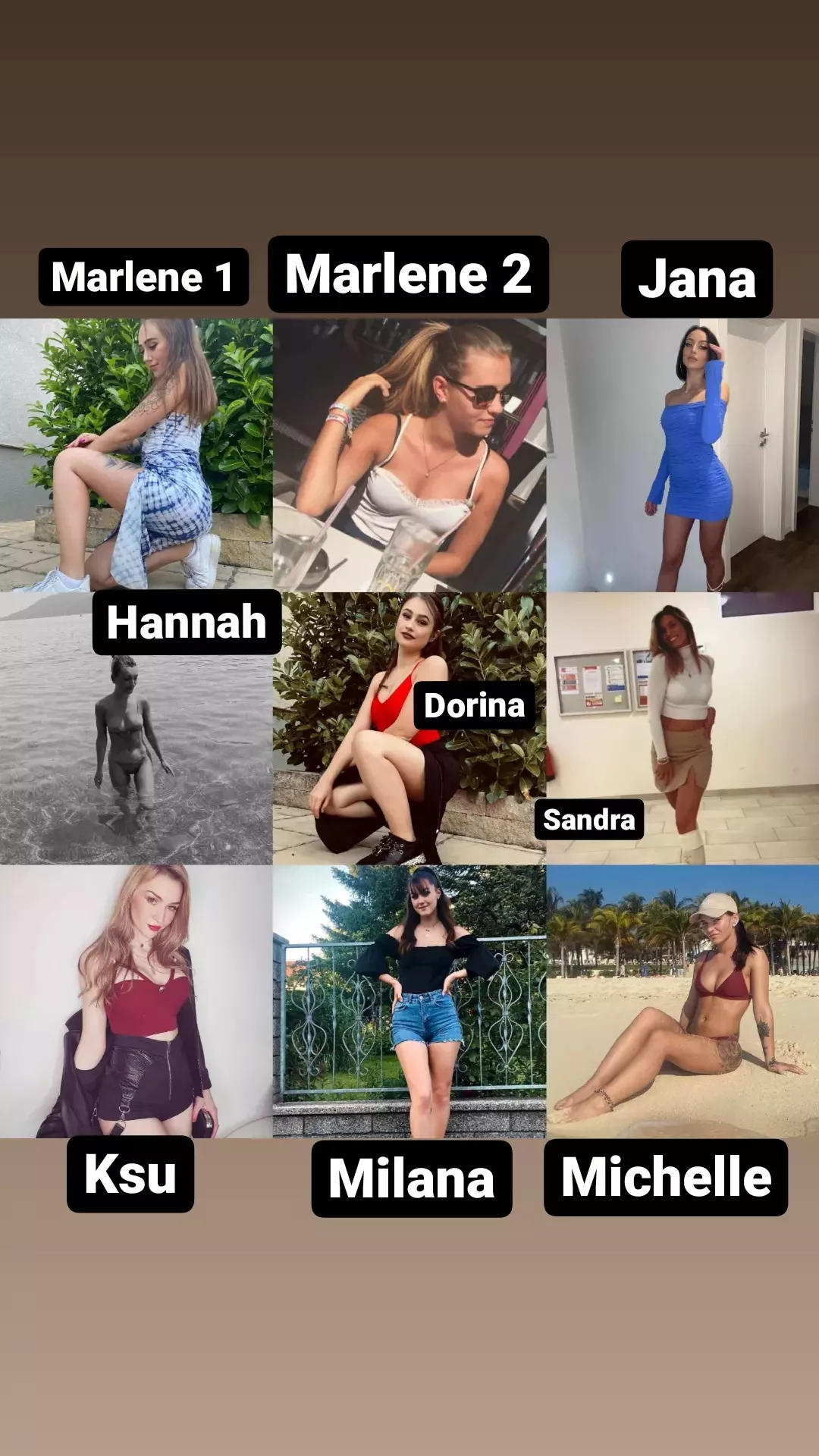On which girl should i cum? π Choose one and i send you more of her and take on pic which i should tribute π On which girl should i cum? π Choose one and i send you more of her and take on pic which i should tribute π