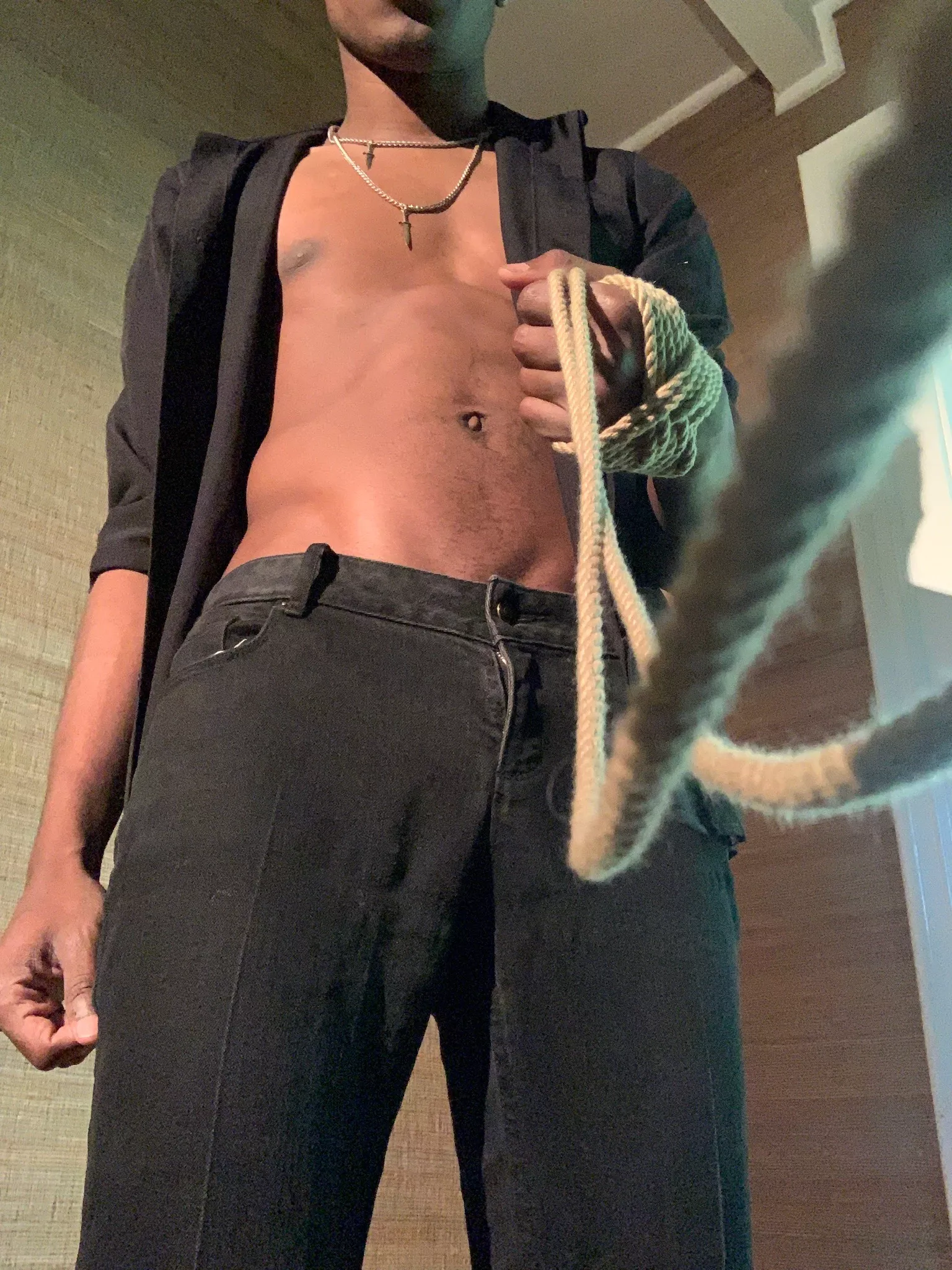 on your knees