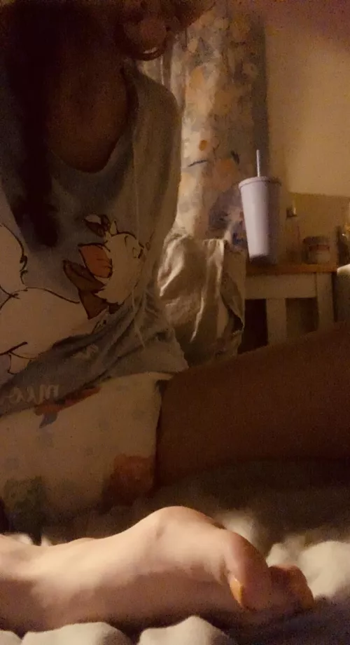 One stoned little girl