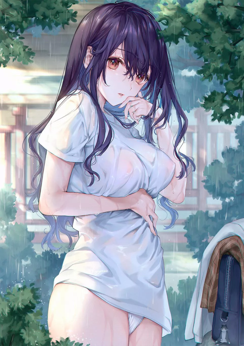 One way to enjoy rain