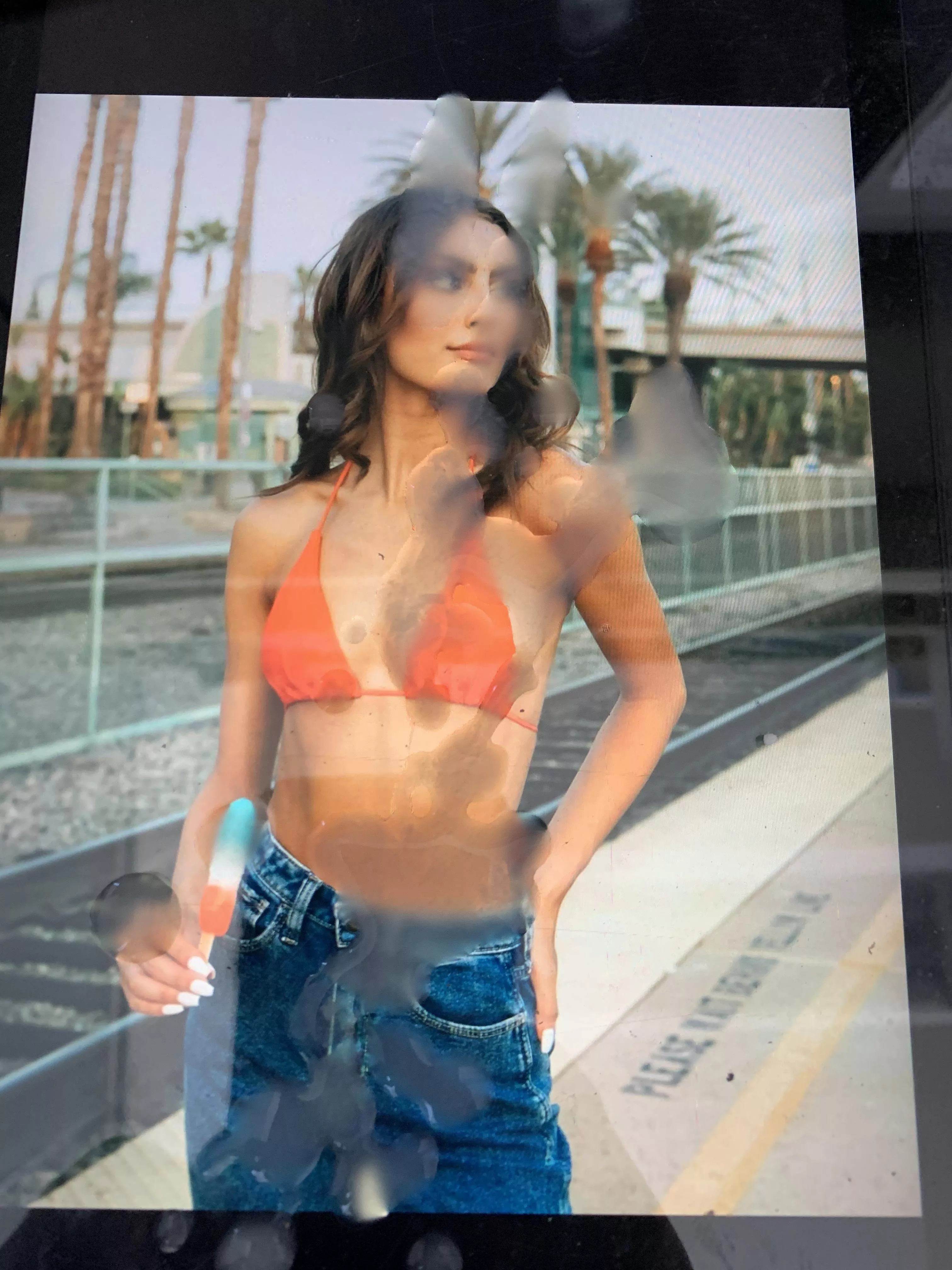 Orange bikini top!