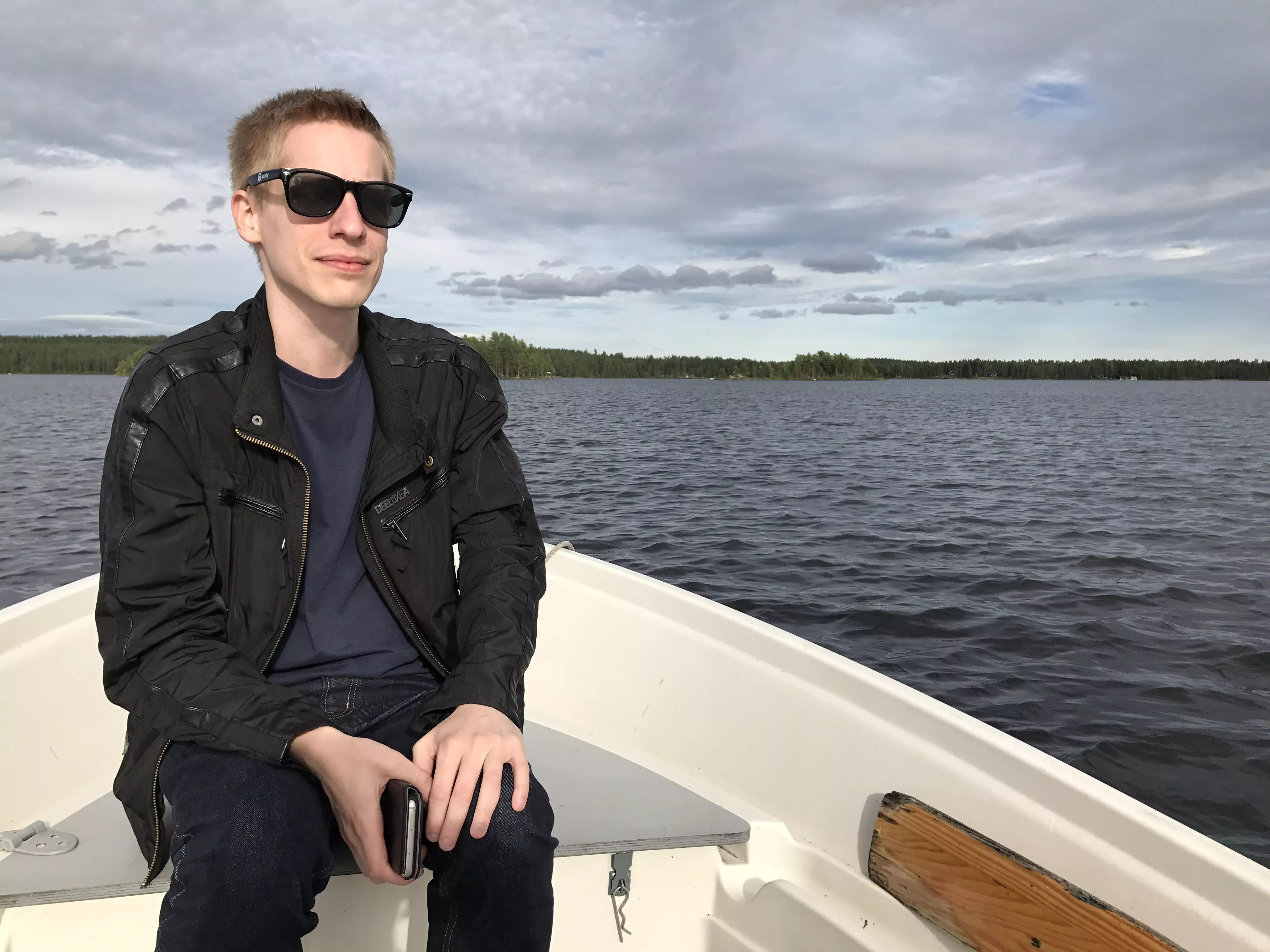 Out on the lake at my grandparents village in northern Sweden 😊
